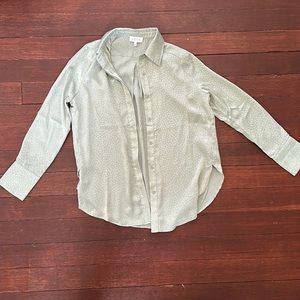 Vici Dolls button down sage blouse